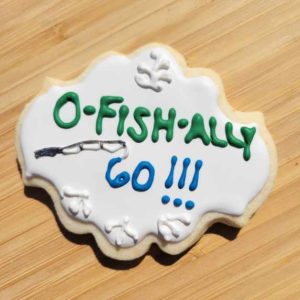 GF Fishing Themed Birthday Sugar Cookie