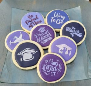 GF Graduation Themed Sugar Cookies