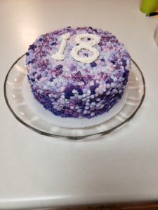 Shades of Purple Rain Birthday Cake