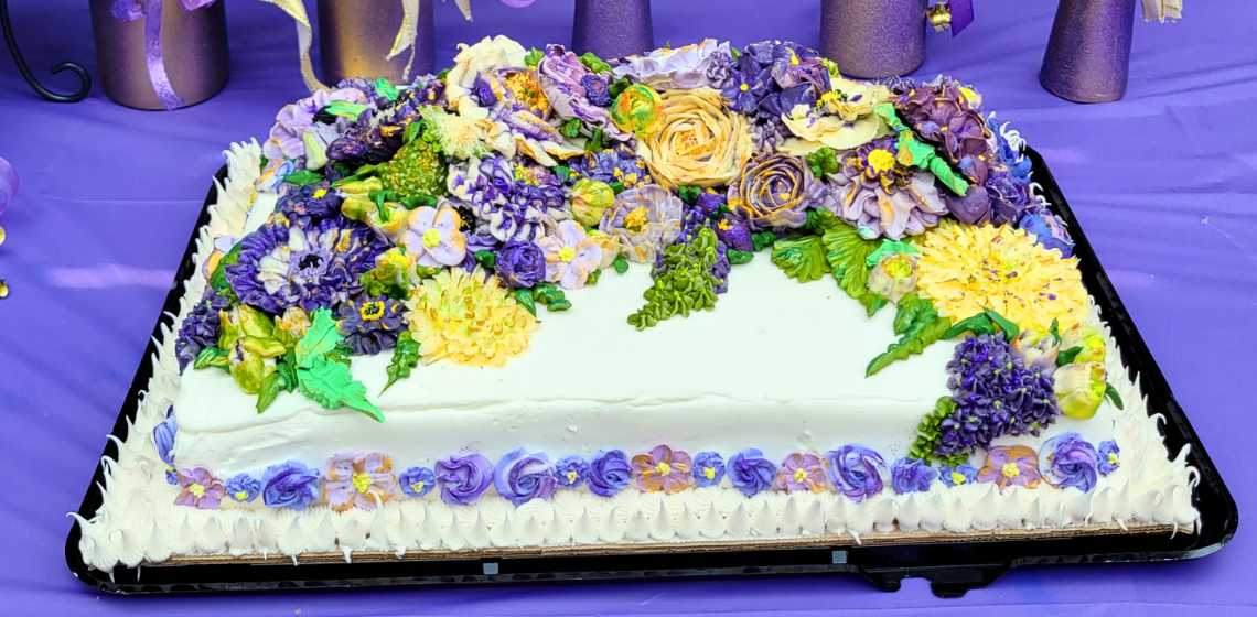 Graduation Flower Cake